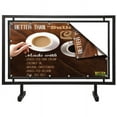 thumbnail image 1 of Large Format Street Barrier, Advertising Display, 65x24 Black Finished Steel, 1 of 6