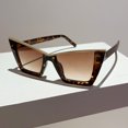 thumbnail image 1 of Unisex Large Frame Cats Eye Sunglasses Anti-UVA and Anti-UVB Protection PC Lens Material Sun Eyewear Outdoor Activities Sunglasses For Women And Men, 1 of 6