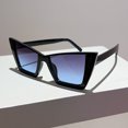 thumbnail image 1 of Large Frame Cats Eye Sunglasses for Unisex, Anti-UVA and Anti-UVB Protection, PC Lens Material, Sun-Resistant Eyewear for Outdoor Activities, 1 of 5