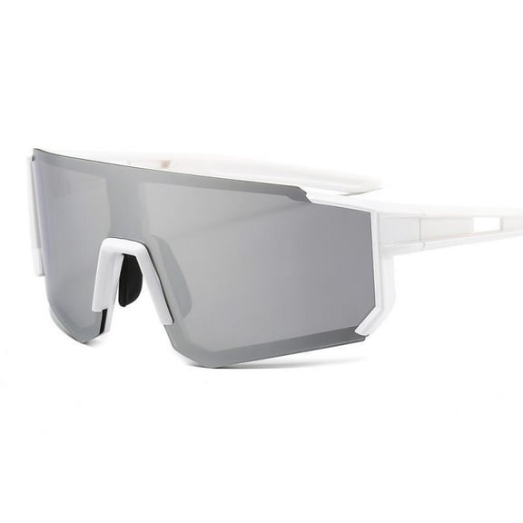 Large Frame Cycling Glasses with UV400 Protection, PC Lens and Frame for Clear Vision and Comfortable Fit