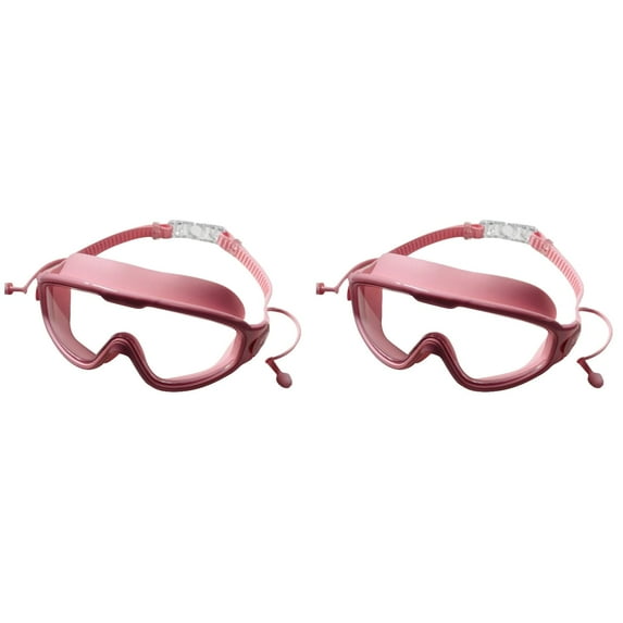 Adult Swimming Goggles 2 Pack - Electroplated Wide Vision Anti-Fog Glasses - Comfortable Leak-Proof Design for Men & Women - Great Swim Gift