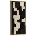 thumbnail image 1 of Large Framed Canvas Art for Living Room Wall Decor, Geometric Abstract Canvas Print for Bedroom Decoration - 60"x30" Natural Framed, 1 of 7