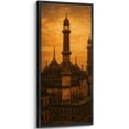 thumbnail image 1 of Large Framed Canvas Art for Living Room Wall Decor, Vintage Town Landscape Canvas Print for Bedroom Decoration - 60"x30" Black Framed, 1 of 6