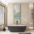 thumbnail image 1 of Large Framed Canvas Print Ocean Beach Wall Art Coastal Decorative for Living room Bedroom - 60"x20" Natural Frame, 1 of 7