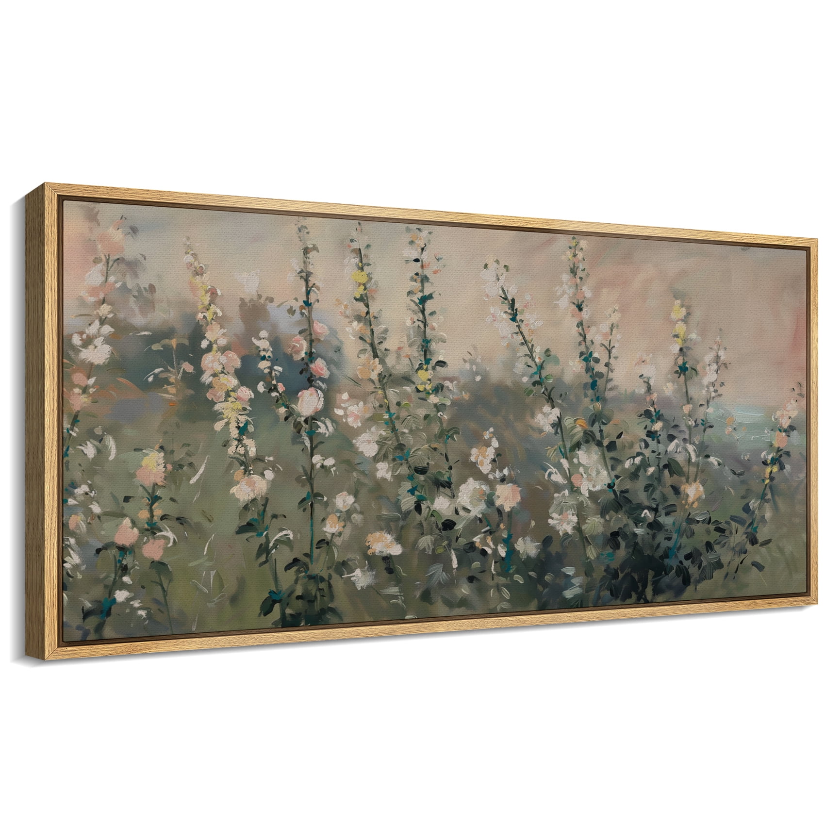 Large Framed Canvas Print Rustic Cottagecore WildflowerWall Art ...