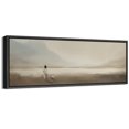 thumbnail image 1 of Large Framed Canvas Print Soft Beige Cloudscape Wall Art Decorative Ready to Hang Painting for Living room Bedroom - 60"x20" Black Frame, 1 of 1