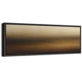 thumbnail image 1 of Large Framed Canvas Wall Art Brown Abstract Landscape Print for Modern Living Room Decoration - 60"x20" Black Framed, 1 of 8