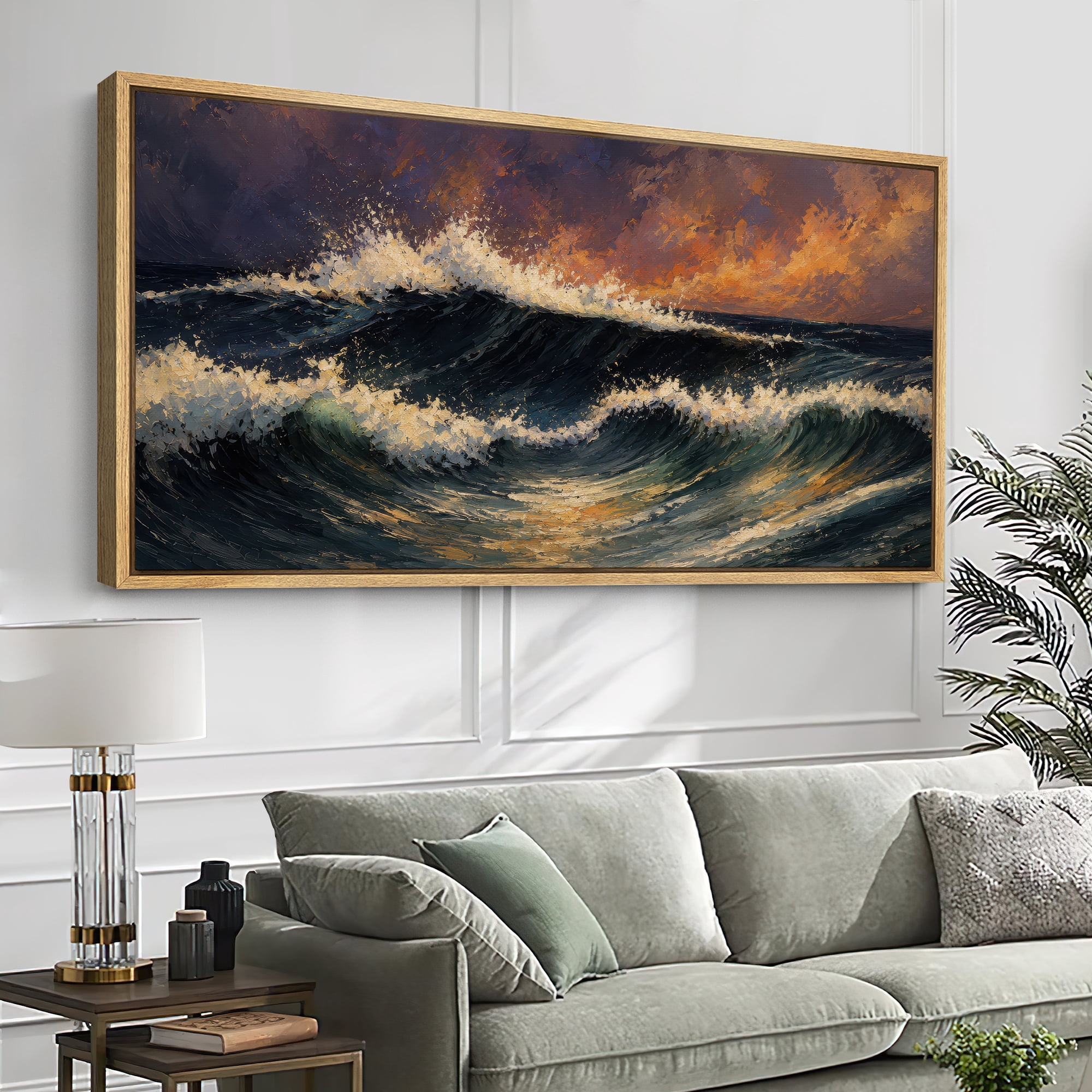 wall26 - 3 Piece Framed Canvas Wall Art - Fantastic Sunny Day is