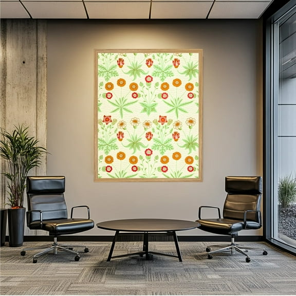 Large Framed Corporate Office Decor Wall Art Canvas 40x60 Inch - William Morris