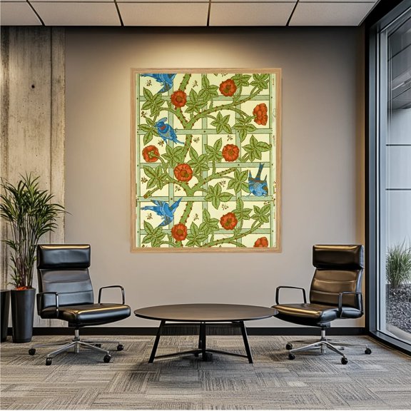 Large Framed Corporate Office Decor Wall Art Canvas 40x60 Inch - William Morris