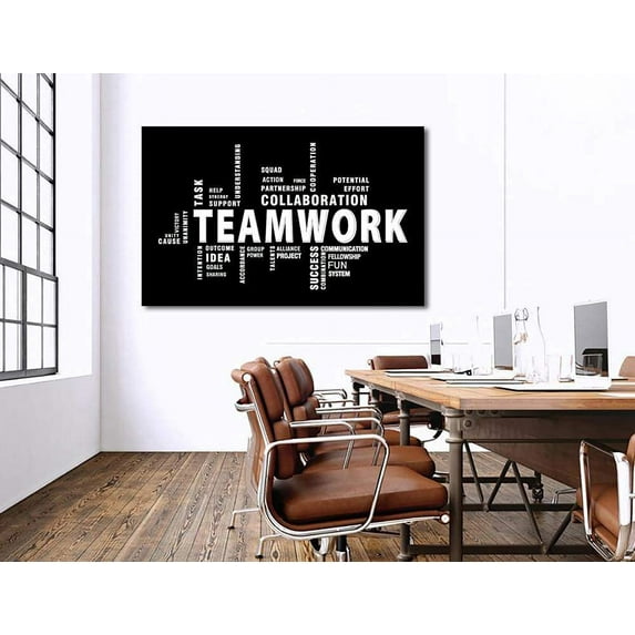 Large Framed Motivational Quotes Canvas Art - Decor Wall Art for Office & Living Room