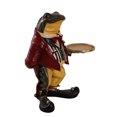 thumbnail image 1 of Large Frog Butler Statue, 1 of 9