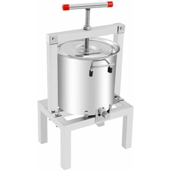 Large Fruit Honey Presser Manual Beeswax Extractor Beekeeping Machine 10L/2.6gal Stainless Steel Barrels Press Cider Press for Wine and Juice Making$$Home Decor, Kitchen, & Other
