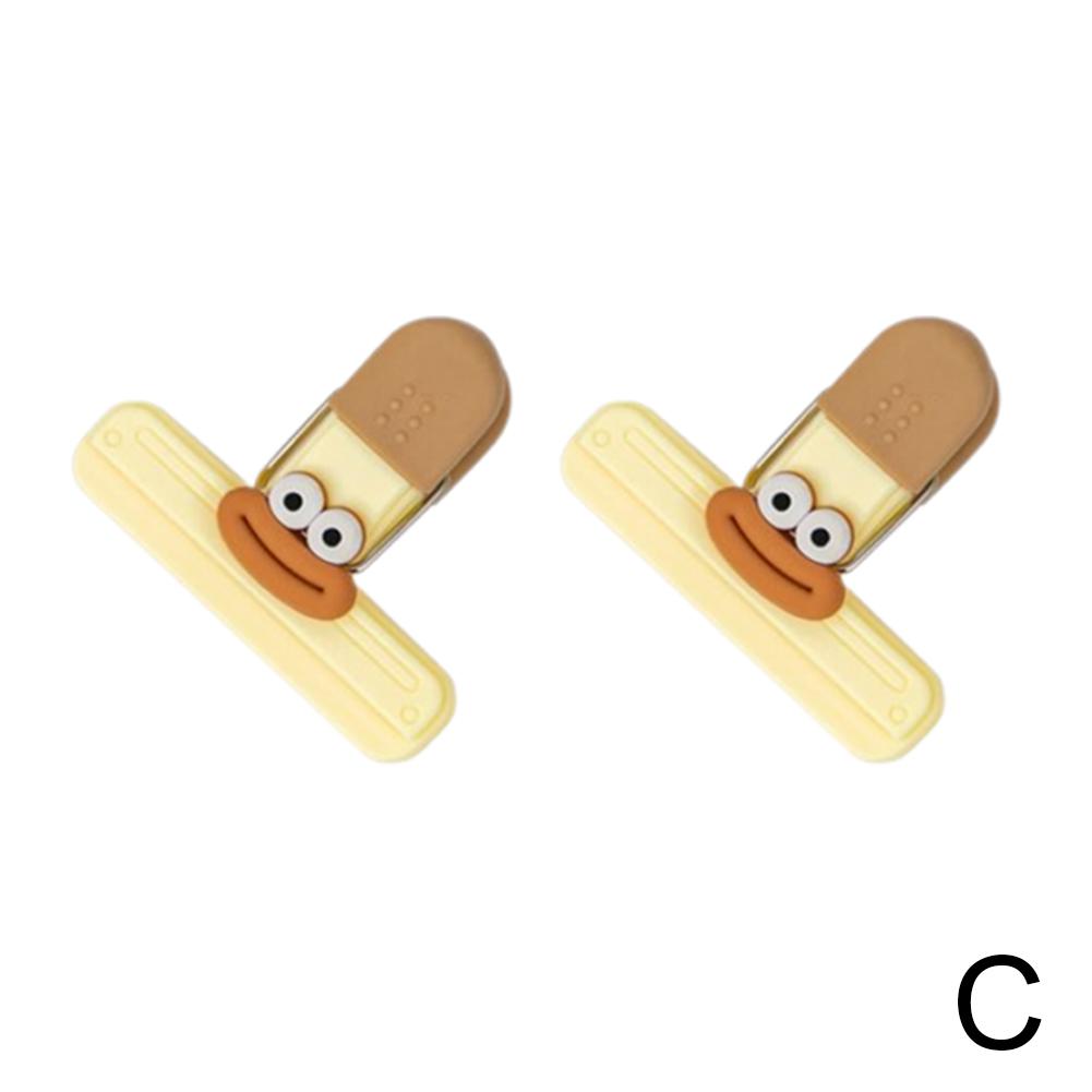 Large Fun Cartoon Smiling Face Chip Bag Multipurpose Clips, Cute ...