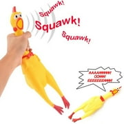 Large Fun Pet Dogs Shrilling Rubber Chicken Chew Sound Squeeze Screaming Toy