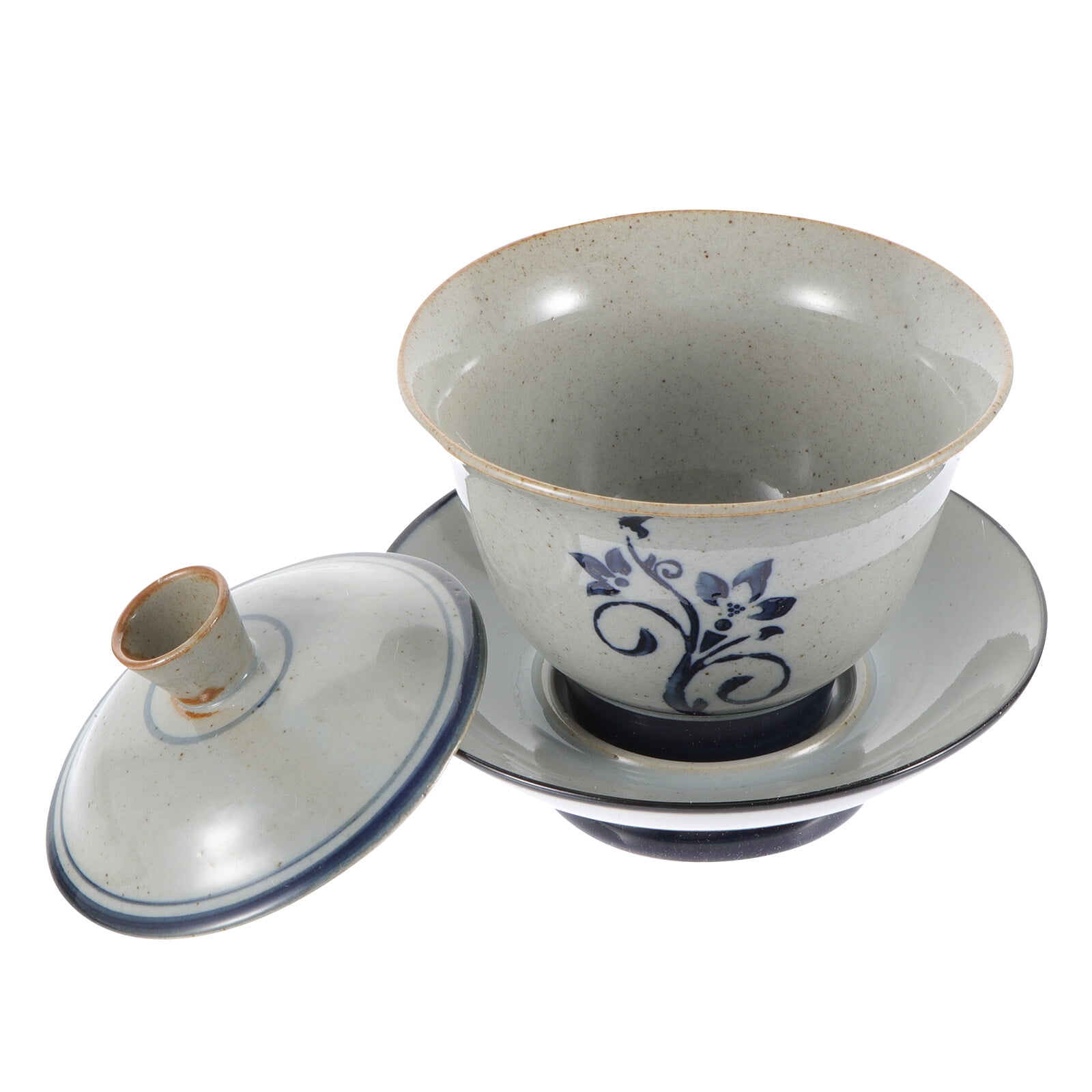 Large Gaiwan Gongfu Tea Cup Porcelain Fu Tea Cup with Saucer and Lid