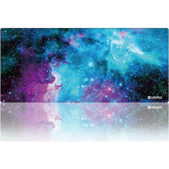 Large Galaxy Desk Mat Mouse Pad Big DeskPad Desk Cover Extended Cute Computer Mouse Pad XXL Big Office Desk Mouse Mat/Pad with Waterproof Surface-Optimized Gaming Surface (XXL-038, Blue Galaxy)