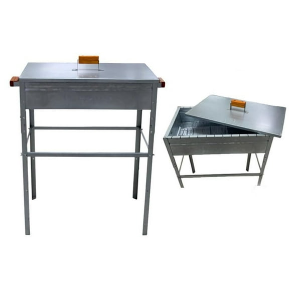 Large Galvanized Barbecue Street Outdoor Charcoal Grill Mangal Kabob Mexican