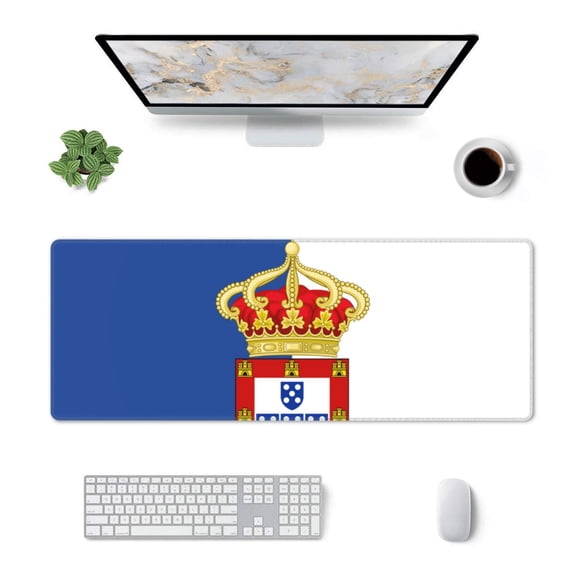 Large Gaming Mouse Mat Portugal Alternative Flag Long Extended Mousepad Desk Mat Non-Slip Rubber Micepads (31.5 X 11.8 Inches)\r\n﻿