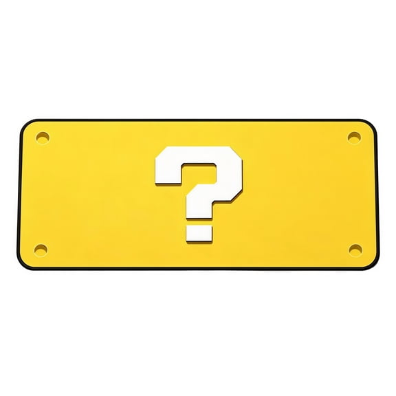 Large Gaming Mouse Pad, 30x12in XL Yellow Question Mark Block Desk Mat Retro Game Style for Gaming Office Home