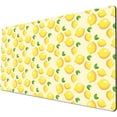 thumbnail image 1 of Large Gaming Mouse Pad (31.5×15.7), Non-Slip Rubber Base and Reinforced Lock Edges, XXL Extended Mousepad for Work, Game, Desk mat, Desktop Decoration | Lemon, 1 of 4