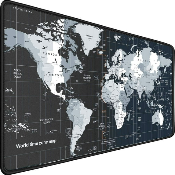 Large Gaming Mouse Pad,31.5"x15.7" Durable Extended Large Mouse Pad with Stitched Edges, Long XXL Premium-Textured Cloth Mouse Mat, Non-Slip Base,Waterproof, Larg Pad for Gamer,Office,Home