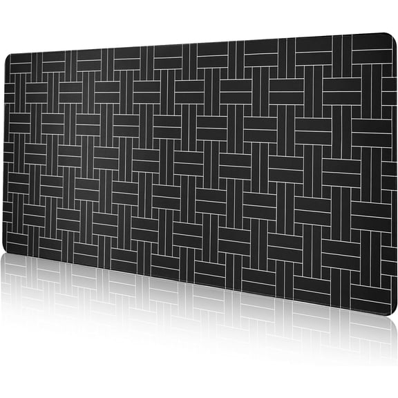 Large Gaming Mouse Pad,35.4''''x15.7'''',Geometric Line Patterns Desk Mat,Non-Slip Base and High Density Stitched Edges,Desk Pad Protector Suitable for Home and Office