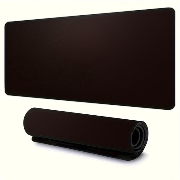 Large Gaming Mouse Pad 90x40cm - Non-Slip Minimalist Black Desk Mat for PC and Office Use