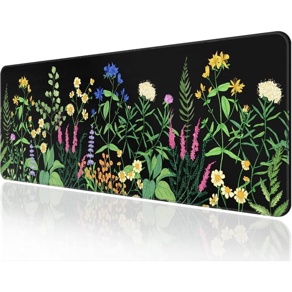 Large Gaming Mouse Pad for Desk(31.5X11.78in), Anti-Slip Large Mouse Pad for Desk, Natural Rubber Base Mouse Pad Large, Waterproof Mouse Mat with Stitched Edge, Big Desk Mats on Top of Desks