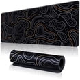 thumbnail image 1 of STOPERT Large Gaming Mouse Pad for Desk, Desk Mat with Seamed Edges, Waterproof Desk Pad, Non-Slip Rubber Base, 31.5x11.8 Inch Keyboard Pad Computer Mat, Big XL Black Mousepad, 1 of 7
