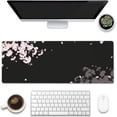 thumbnail image 1 of Large Gaming Mouse Pad for Desk,Falling Cherry Blossoms Desk Mat,Cherry Blossoms Desk Pad,Extended Big Computer Keyboard Mouse Pad with Non-Slip Base and Stitched Edge,31.5"x11.8", 1 of 6
