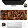 thumbnail image 1 of Large Gaming Mouse Pad for Desk,Leopard Print Desk Mat,Animal Spots Desk Pad, Extended Big Computer Keyboard Mouse Pad with Non-Slip Base and Stitched Edge,31.5"x11.8", 1 of 6