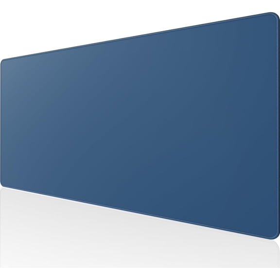 Large Gaming Mouse Pad Desk Mat, Superior Micro-Weave Cloth, Non-Slip Rubber Base, Stitched Edges, Water-Resistant, for Gamer, Office & Home, 31.5 x 15.7 Inch,Navy Blue