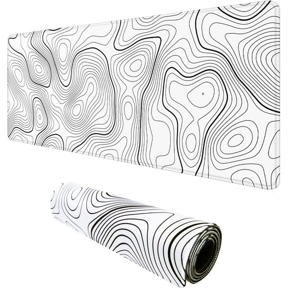 Large Gaming Mouse Pad Extended Big XXL Mouse Pad 31.06 x 11.8 Inches Keyboard Laptop Computer Desk Mat with Non-Slip Base Stitched Edge for Home Office Gaming Work