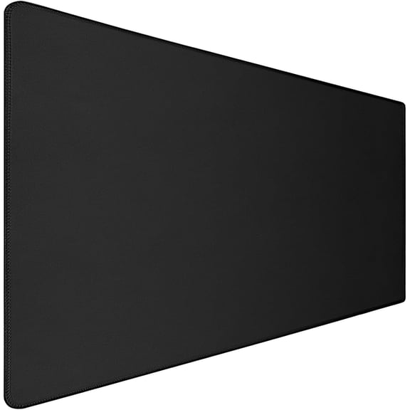 Large Gaming Mouse Pad with Extended Stitched Edges, (31.5X15.7 Inch) Durable Non-Slip Natural Rubber Base, Waterproof Keyboard Computer Mousepad for Esports Pros/Gamer/Desktop/Office/Home, Black