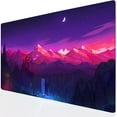thumbnail image 1 of Large Gaming Mouse Pad, Extended XXL Desk Pad & Non-Slip Rubber Keyboard Mat Stitched Edges (90x40 Mountains), 1 of 5