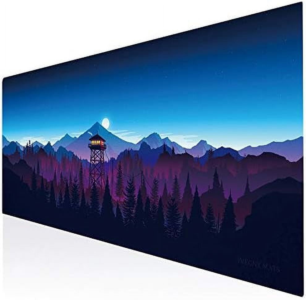 Large Gaming Mouse Pad, Extended XXL Desk Pad & Non-Slip Rubber Keyboard Mat Stitched Edges （90x40 gaota007）