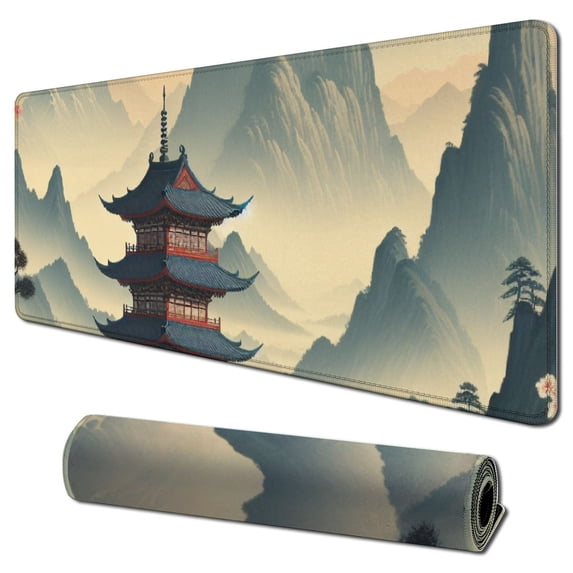 Large Gaming Mouse Pad,Mouse Pad GamingMouse Mat Desk Pad,Large Desk Mat,Extended Keyboard Mousepad with Non-Slip Base and Stitched Edge for Desk Home Office