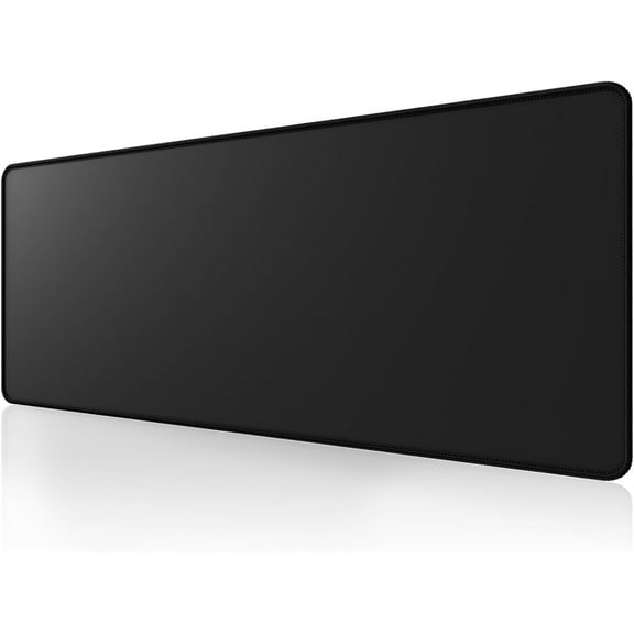 Large Gaming Mouse Pad with Non-Slip Rubber Base,Stitched Edge,Desk mat for Laptop,Computer & PC, Wristing Gamer,Office Home,Classic Black XL 11.81''x31.50''x0.12''