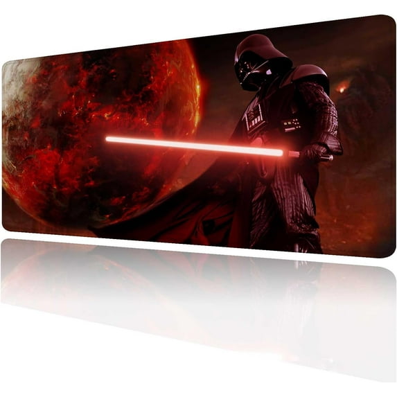 Large Gaming Mouse Pad Red Custom Mouse Pads,Mousepad with Anti-Slip Rubber Base and Stitched Edges Mouse Mat,Big Desk Pad for Computer Keyboard,Office Desk Mat for Desktop,31.5x15.7 Inches