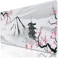 thumbnail image 1 of Large Gaming Mouse Pad with Seam Edge, Anti-Slip Extended Mouse Pad with Micro-Weave Cloth Surface,Waterproof Keyboard Pad, Desk Pad for Gamer Office Home XL 31.5" x 11.8" Cherry Blossom, 1 of 5