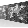thumbnail image 1 of Large Gaming Mouse Pad with Stitched Edges, Extended Mousepad with Superior Micro-Weave Cloth, Non-Slip Base, Water Resist Keyboard Pad, Desk Mat for Gamer, Office & Home, 31.5x15.7in, World Map, 1 of 6