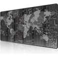 thumbnail image 1 of Large Gaming Mouse Pad with Stitched Edges, Extended Mousepad with Superior Micro-Weave Cloth, Non-Slip Base, Water Resist Keyboard Pad, Desk Mat for Gamer, Office & Home, 31.5x15.7in, World Map, 1 of 6