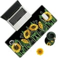 thumbnail image 1 of Large Gaming Mouse Pad, Sunflowers Painting Art Desk Pad, Big Extended Desk Mouse Mat Keyboard Pad with Stitched Edge for Laptop Computer Game Office Home Decor (with Coaster & Sticker), 1 of 6