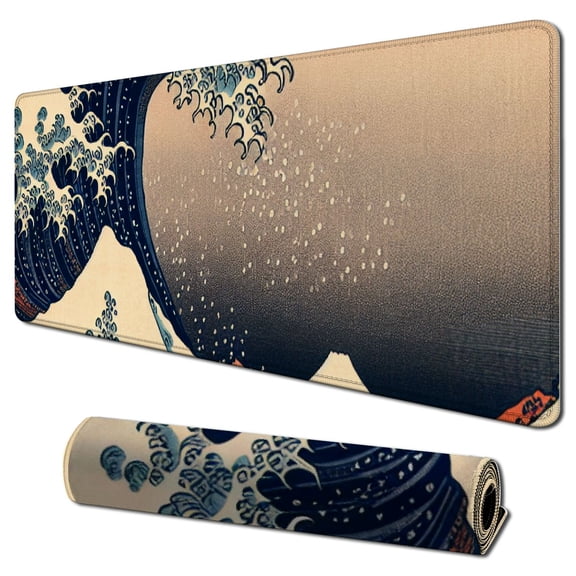 Large Gaming Mouse Pad Waterproof/Mouse Wrist Rest/Keyboard Wrist Rest Set, Non-Slip Rubber Base, Ergonomic Computer Desk Mat with Wrist Support for Keybord and Mouse, Easy Typing&Pain Relief