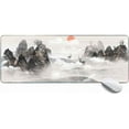 thumbnail image 1 of Large Gaming Mouse Pad for Women Ink Painting Deer Sunrise Landscape,Extended XL Mouse Mat Desk Pad 31.5x11.8x0.12IN,Stitched Edges Non Slip Mousepad for Computer,Office,Keyboard and Laptop, 1 of 2