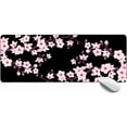 thumbnail image 1 of Large Gaming Mouse Pad for Women Pink Cherry Blossoms,Extended XL Mouse Mat Desk Pad 31.5x11.8x0.12IN,Stitched Edges Non Slip Mousepad for Computer,Office,Keyboard and Laptop, 1 of 3