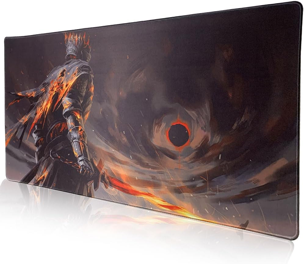 Large Gaming Mouse Pad XXL Extended Mat Desk Pad Mousepad Long Non-Slip Rubber Mice Pads Stitched Edges for Home and Office 35.4" x15.7"x0.2" Wushi