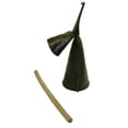 thumbnail image 1 of Large Gankogui Double Bell with Stick - Agogo Cow Bell from Ghana - Large Size, 1 of 2