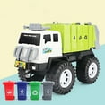 Large Garbage Truck Toys for Boys, Realistic Trash Truck Toy with Trash